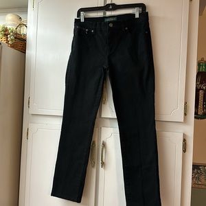 LAUREN JEANS CO. RALPH LAUREN “MODERN STRAIGHT ANKLE” Size 6. Black. VG/EUC.